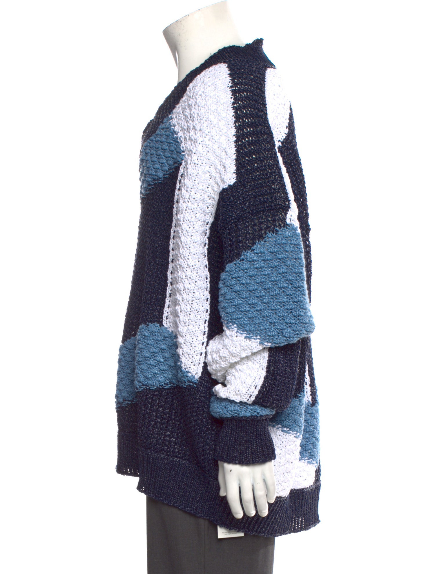 Dolce & Gabbana Colorblock Pattern V-Neck Pullover